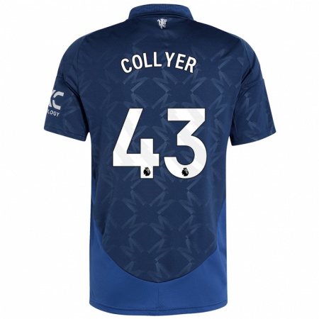 Kandiny Kinder Toby Collyer #43 Indigo Auswärtstrikot Trikot 2024/25 T-Shirt