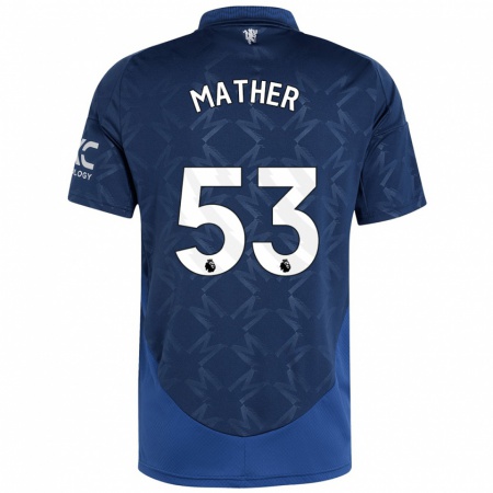 Kandiny Kinder Sam Mather #53 Indigo Auswärtstrikot Trikot 2024/25 T-Shirt