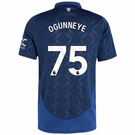 Kandiny Kinder Habeeb Ogunneye #75 Indigo Auswärtstrikot Trikot 2024/25 T-Shirt