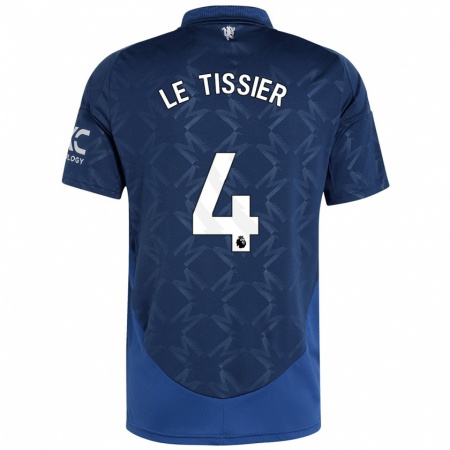 Kandiny Kinder Maya Le Tissier #4 Indigo Auswärtstrikot Trikot 2024/25 T-Shirt