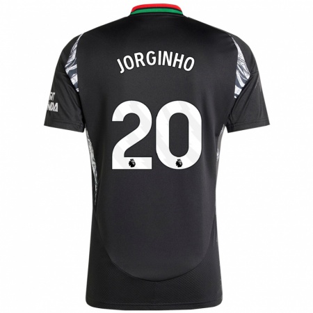 Kandiny Kinder Jorginho #20 Schwarz Auswärtstrikot Trikot 2024/25 T-Shirt