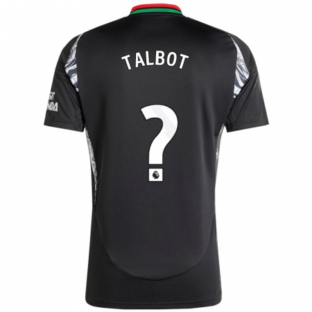 Kandiny Kinder Jack Talbot #0 Schwarz Auswärtstrikot Trikot 2024/25 T-Shirt