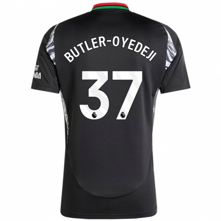 Kandiny Kinder Nathan Butler-Oyedeji #37 Schwarz Auswärtstrikot Trikot 2024/25 T-Shirt