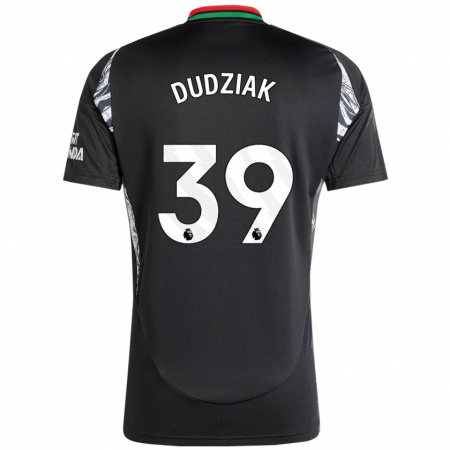 Kandiny Kinder Harrison Dudziak #39 Schwarz Auswärtstrikot Trikot 2024/25 T-Shirt