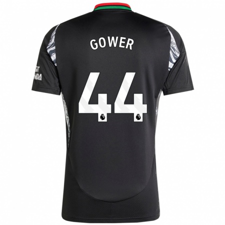 Kandiny Kinder Jimi Gower #44 Schwarz Auswärtstrikot Trikot 2024/25 T-Shirt