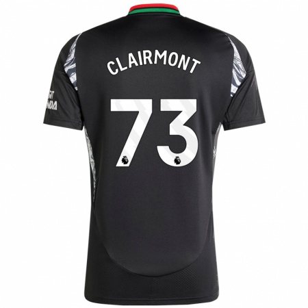 Kandiny Kinder Reece Clairmont #73 Schwarz Auswärtstrikot Trikot 2024/25 T-Shirt