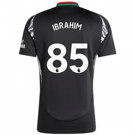 Kandiny Kinder Ife Ibrahim #85 Schwarz Auswärtstrikot Trikot 2024/25 T-Shirt