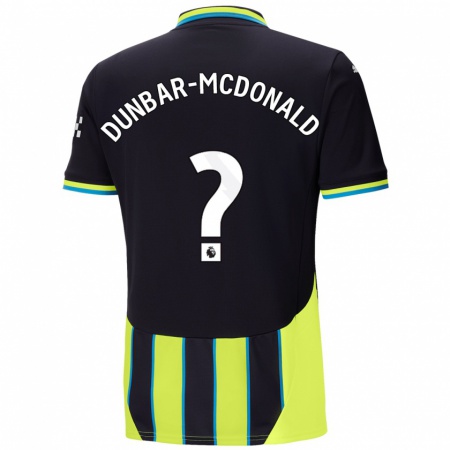 Kandiny Kinder Christian Dunbar-Mcdonald #0 Blaugelb Auswärtstrikot Trikot 2024/25 T-Shirt