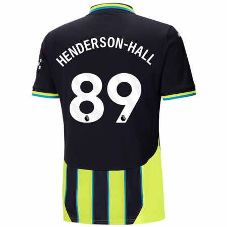 Kandiny Kinder Matty Henderson-Hall #89 Blaugelb Auswärtstrikot Trikot 2024/25 T-Shirt