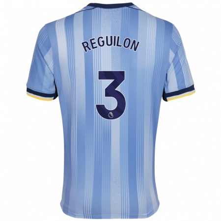 Kandiny Kinder Sergio Reguilón #3 Hellblau Auswärtstrikot Trikot 2024/25 T-Shirt