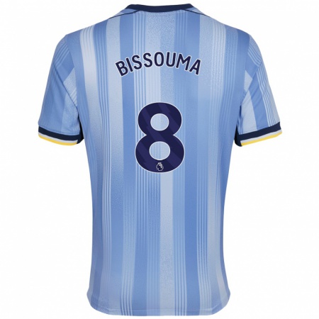 Kandiny Kinder Yves Bissouma #8 Hellblau Auswärtstrikot Trikot 2024/25 T-Shirt