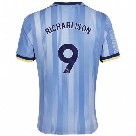 Kandiny Kinder Richarlison #9 Hellblau Auswärtstrikot Trikot 2024/25 T-Shirt