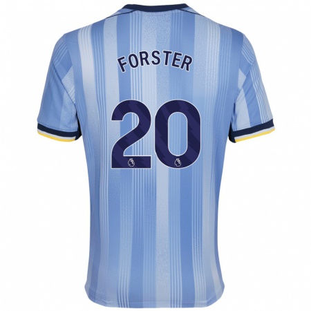 Kandiny Kinder Fraser Forster #20 Hellblau Auswärtstrikot Trikot 2024/25 T-Shirt