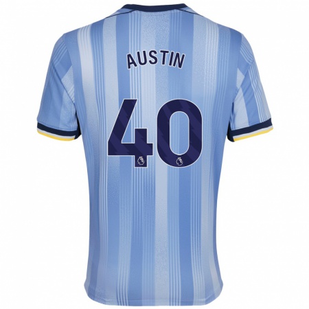 Kandiny Kinder Brandon Austin #40 Hellblau Auswärtstrikot Trikot 2024/25 T-Shirt