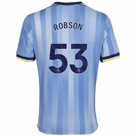 Kandiny Kinder Max Robson #53 Hellblau Auswärtstrikot Trikot 2024/25 T-Shirt