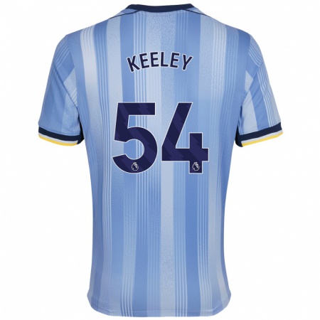 Kandiny Kinder Josh Keeley #54 Hellblau Auswärtstrikot Trikot 2024/25 T-Shirt