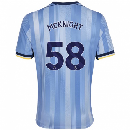 Kandiny Kinder Maxwell Mcknight #58 Hellblau Auswärtstrikot Trikot 2024/25 T-Shirt