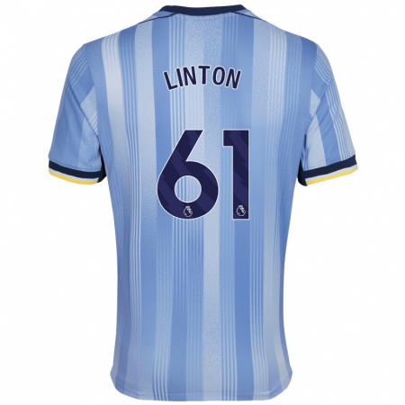 Kandiny Kinder Jahziah Linton #61 Hellblau Auswärtstrikot Trikot 2024/25 T-Shirt