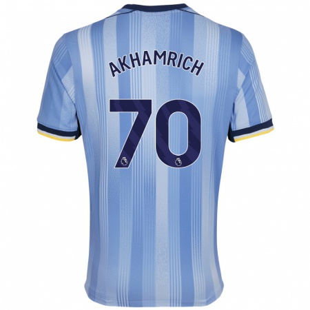 Kandiny Kinder Yusuf Akhamrich #70 Hellblau Auswärtstrikot Trikot 2024/25 T-Shirt