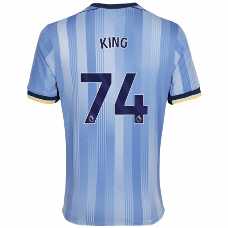 Kandiny Kinder Maeson King #74 Hellblau Auswärtstrikot Trikot 2024/25 T-Shirt