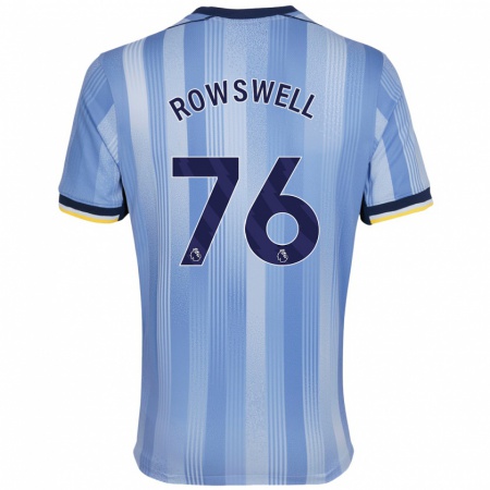 Kandiny Kinder James Rowswell #76 Hellblau Auswärtstrikot Trikot 2024/25 T-Shirt