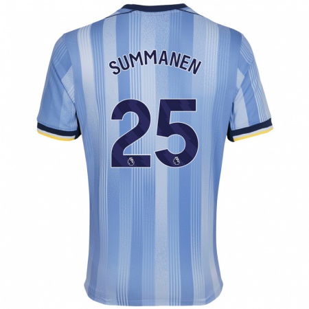 Kandiny Kinder Eveliina Summanen #25 Hellblau Auswärtstrikot Trikot 2024/25 T-Shirt