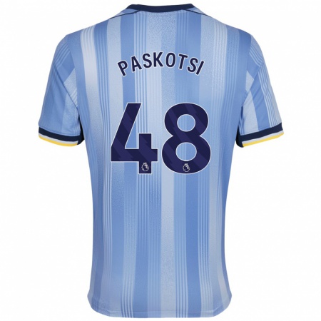 Kandiny Kinder Maksim Paskotsi #48 Hellblau Auswärtstrikot Trikot 2024/25 T-Shirt