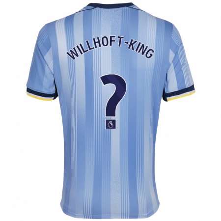 Kandiny Kinder Han Willhoft-King #0 Hellblau Auswärtstrikot Trikot 2024/25 T-Shirt