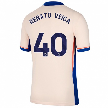 Kandiny Kinder Renato Veiga #40 Hellbeige Auswärtstrikot Trikot 2024/25 T-Shirt