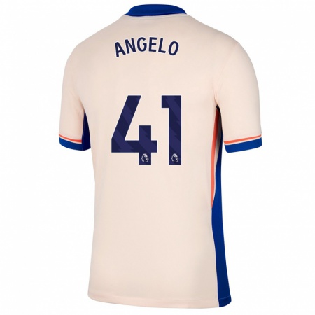 Kandiny Kinder Ângelo #41 Hellbeige Auswärtstrikot Trikot 2024/25 T-Shirt