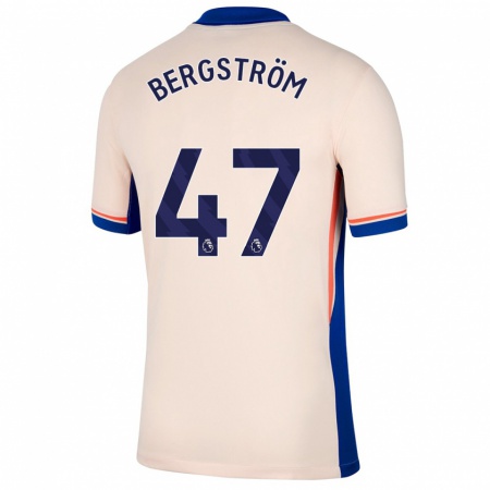 Kandiny Kinder Lucas Bergström #47 Hellbeige Auswärtstrikot Trikot 2024/25 T-Shirt