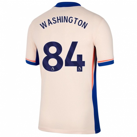 Kandiny Kinder Marcell Washington #84 Hellbeige Auswärtstrikot Trikot 2024/25 T-Shirt