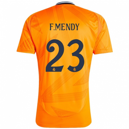 Kandiny Kinder Ferland Mendy #23 Orange Auswärtstrikot Trikot 2024/25 T-Shirt