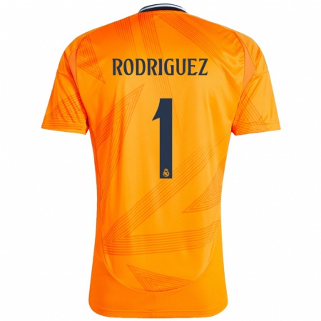 Kandiny Kinder Misa Rodriguez #1 Orange Auswärtstrikot Trikot 2024/25 T-Shirt