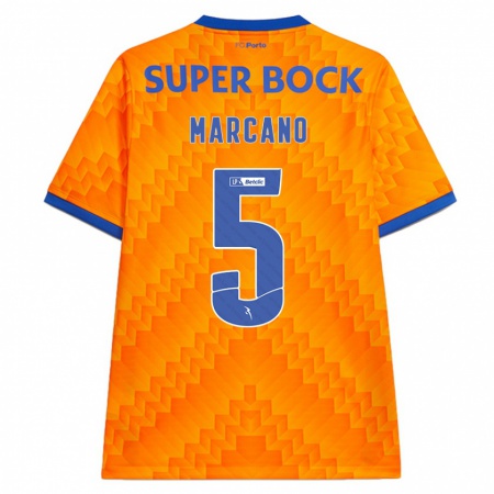 Kandiny Kinder Iván Marcano #5 Orange Auswärtstrikot Trikot 2024/25 T-Shirt