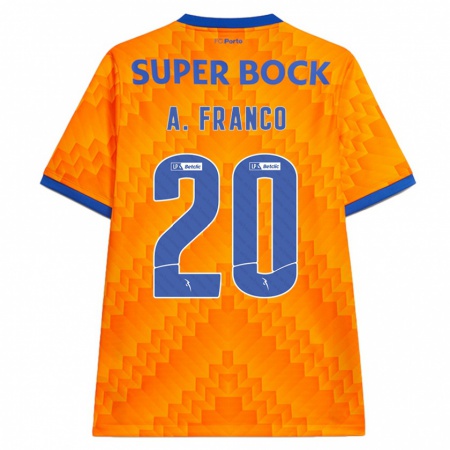 Kandiny Kinder André Franco #20 Orange Auswärtstrikot Trikot 2024/25 T-Shirt