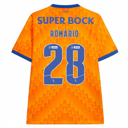 Kandiny Kinder Romário Baró #28 Orange Auswärtstrikot Trikot 2024/25 T-Shirt