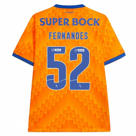 Kandiny Kinder Martim Fernandes #52 Orange Auswärtstrikot Trikot 2024/25 T-Shirt