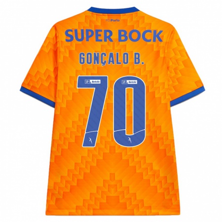 Kandiny Kinder Gonçalo Borges #70 Orange Auswärtstrikot Trikot 2024/25 T-Shirt