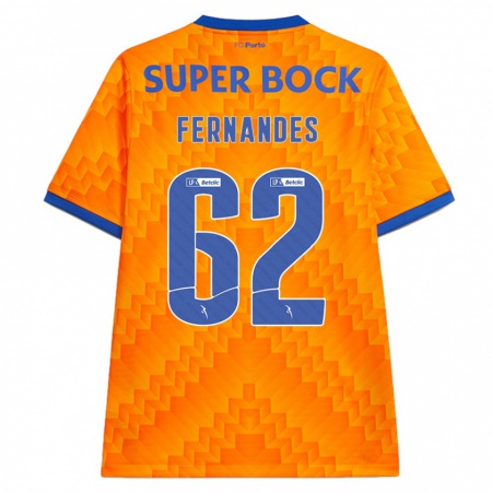 Kandiny Kinder Rodrigo Fernandes #62 Orange Auswärtstrikot Trikot 2024/25 T-Shirt