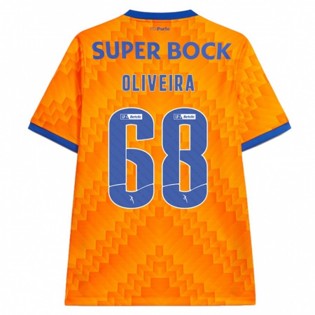 Kandiny Kinder André Oliveira #68 Orange Auswärtstrikot Trikot 2024/25 T-Shirt