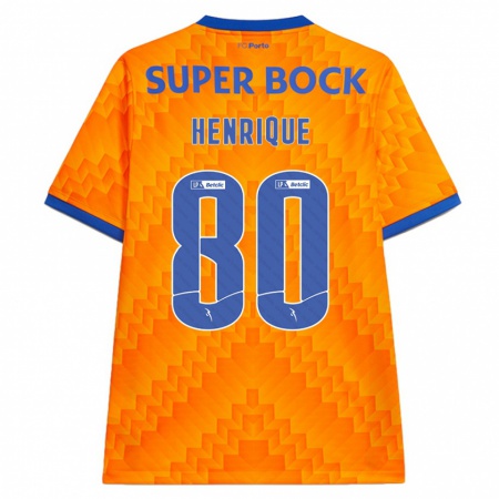 Kandiny Kinder Kaio Henrique #80 Orange Auswärtstrikot Trikot 2024/25 T-Shirt