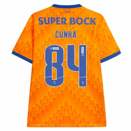 Kandiny Kinder Martim Cunha #84 Orange Auswärtstrikot Trikot 2024/25 T-Shirt