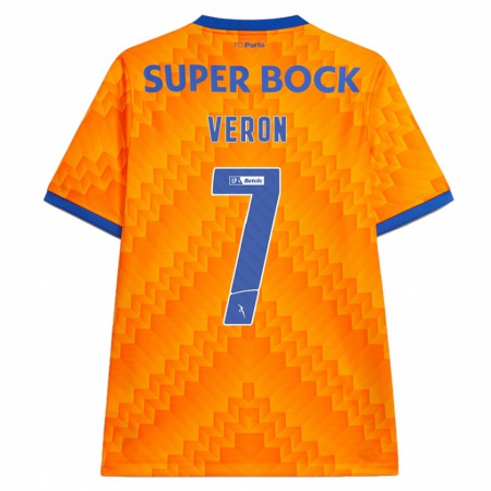 Kandiny Kinder Gabriel Veron #7 Orange Auswärtstrikot Trikot 2024/25 T-Shirt