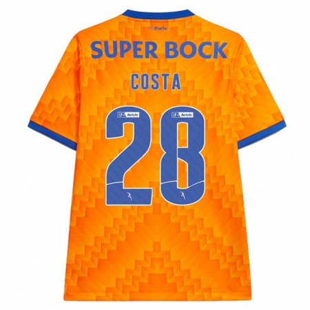 Kandiny Kinder Bruno Costa #28 Orange Auswärtstrikot Trikot 2024/25 T-Shirt