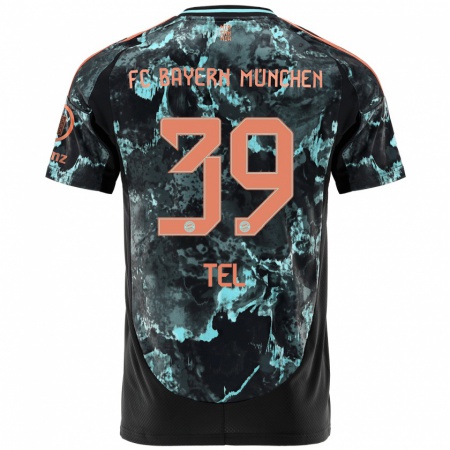 Kandiny Kinder Mathys Tel #39 Schwarz Auswärtstrikot Trikot 2024/25 T-Shirt