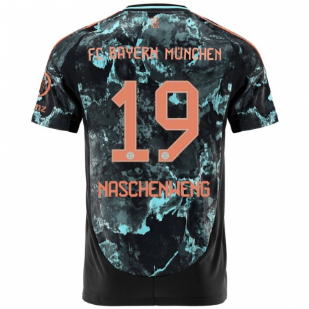 Kandiny Kinder Katharina Naschenweng #19 Schwarz Auswärtstrikot Trikot 2024/25 T-Shirt