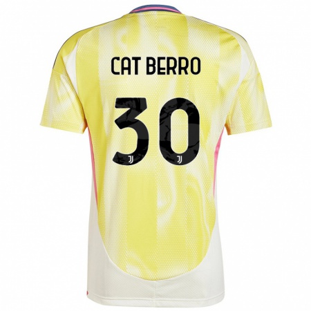 Kandiny Kinder Simone Cat Berro #30 Solargelb Auswärtstrikot Trikot 2024/25 T-Shirt