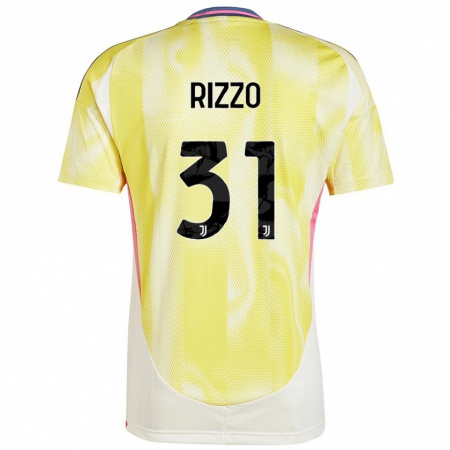 Kandiny Kinder Niccolò Rizzo #31 Solargelb Auswärtstrikot Trikot 2024/25 T-Shirt