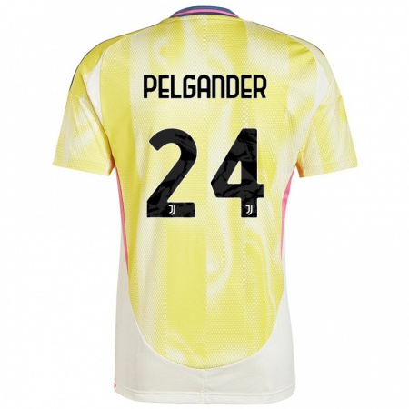 Kandiny Kinder Elsa Pelgander #24 Solargelb Auswärtstrikot Trikot 2024/25 T-Shirt